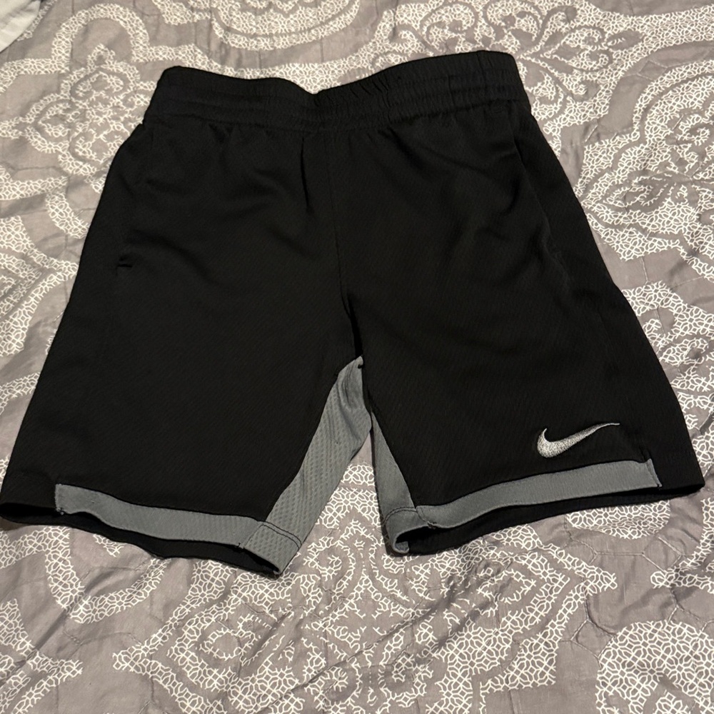 Nike Black & Gray Boys' Athletic Shorts